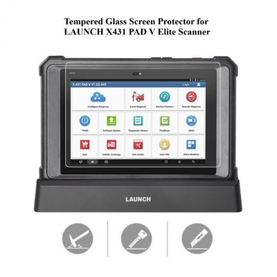 Tempered Glass Screen Protector for LAUNCH X431 PAD V Elite